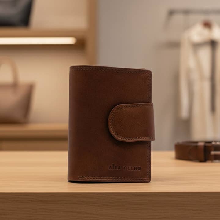 Äkta Läderplånbok RFID – Tan för wholesale av Alta Quero
