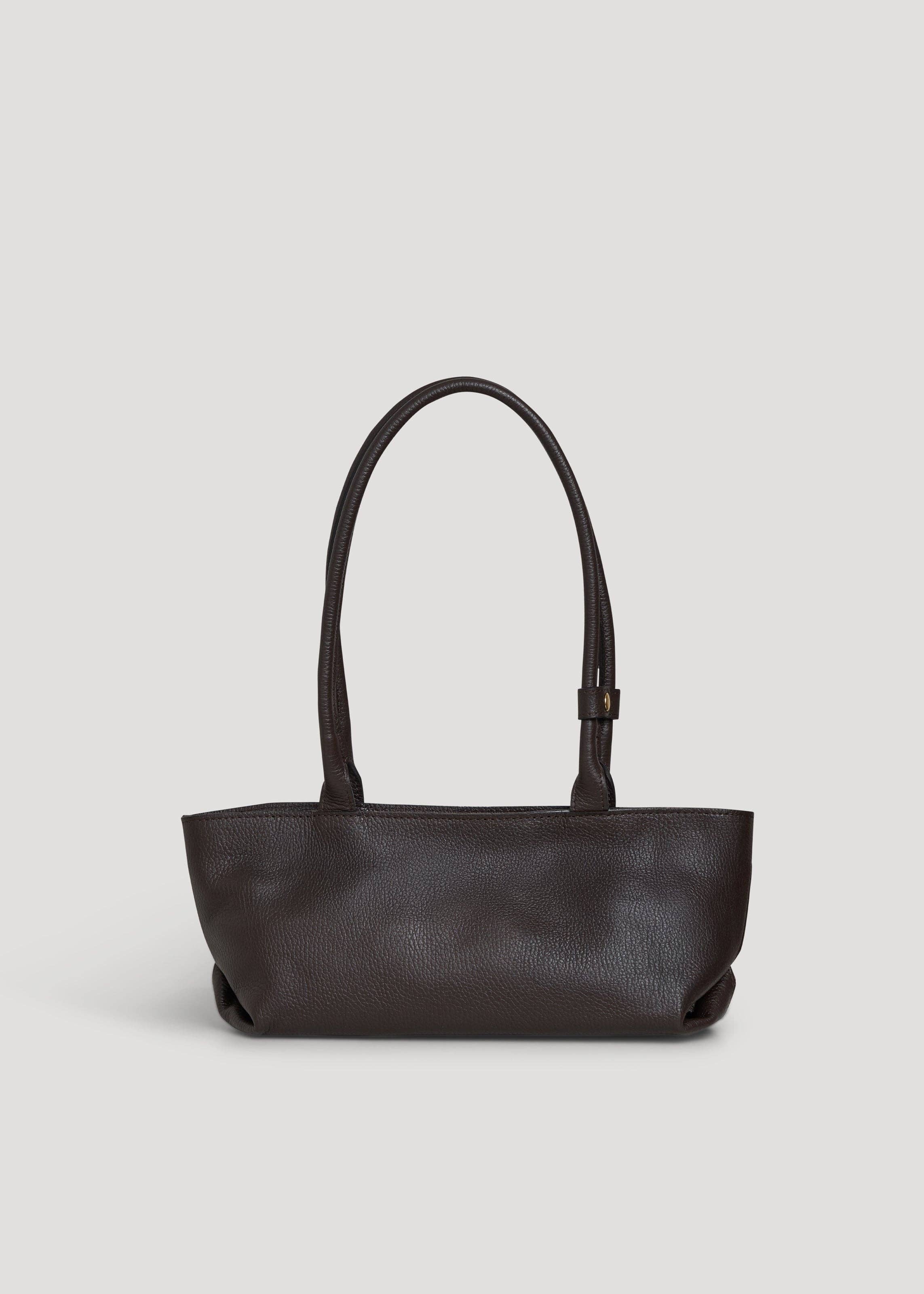 Voemièn - Wholesale Schoudertas - Dames - Lola Tas in Donkerbruine Togo Leer3