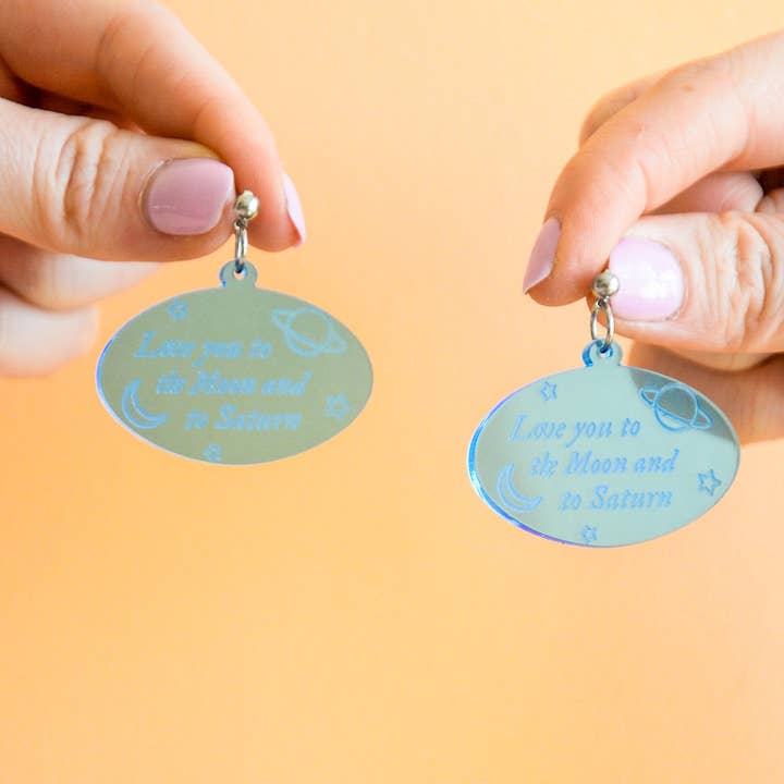 Älskar dig till månen och till Saturnus Taylor Swift Eras Tour örhängen för wholesale av Sunshine Studio