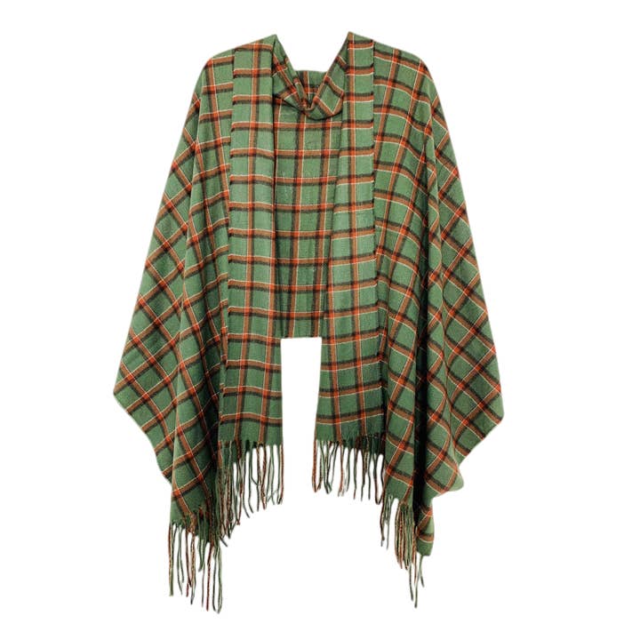 JC Sunny Fashion - Wholesale Wrap - Women's - 6 Colors--Softer Than Cashmere Plaid Blanket Wrap1