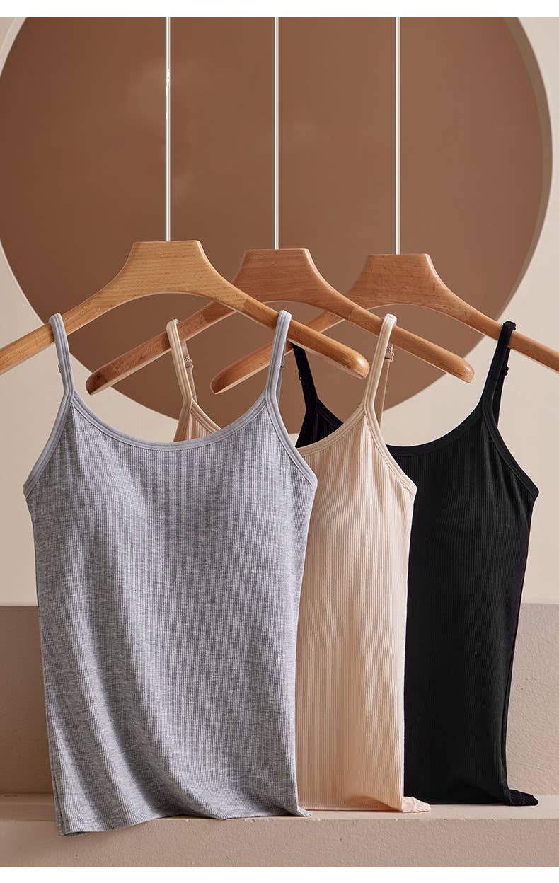 Hope & Sunshine - Wholesale Camisole - Women's - Modal Padded Longline Camisole Top15