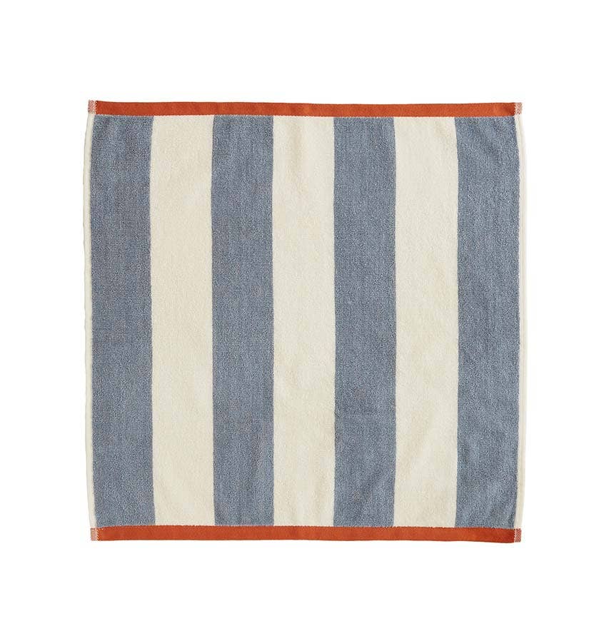 Coucke - Wholesale Tea Towel - Rivage Orange/Bleu - Two-tone terry square 50x50 in cotton2