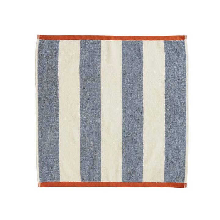 Coucke - Wholesale Tea Towel - Rivage Orange/Bleu - Two-tone terry square 50x50 in cotton2