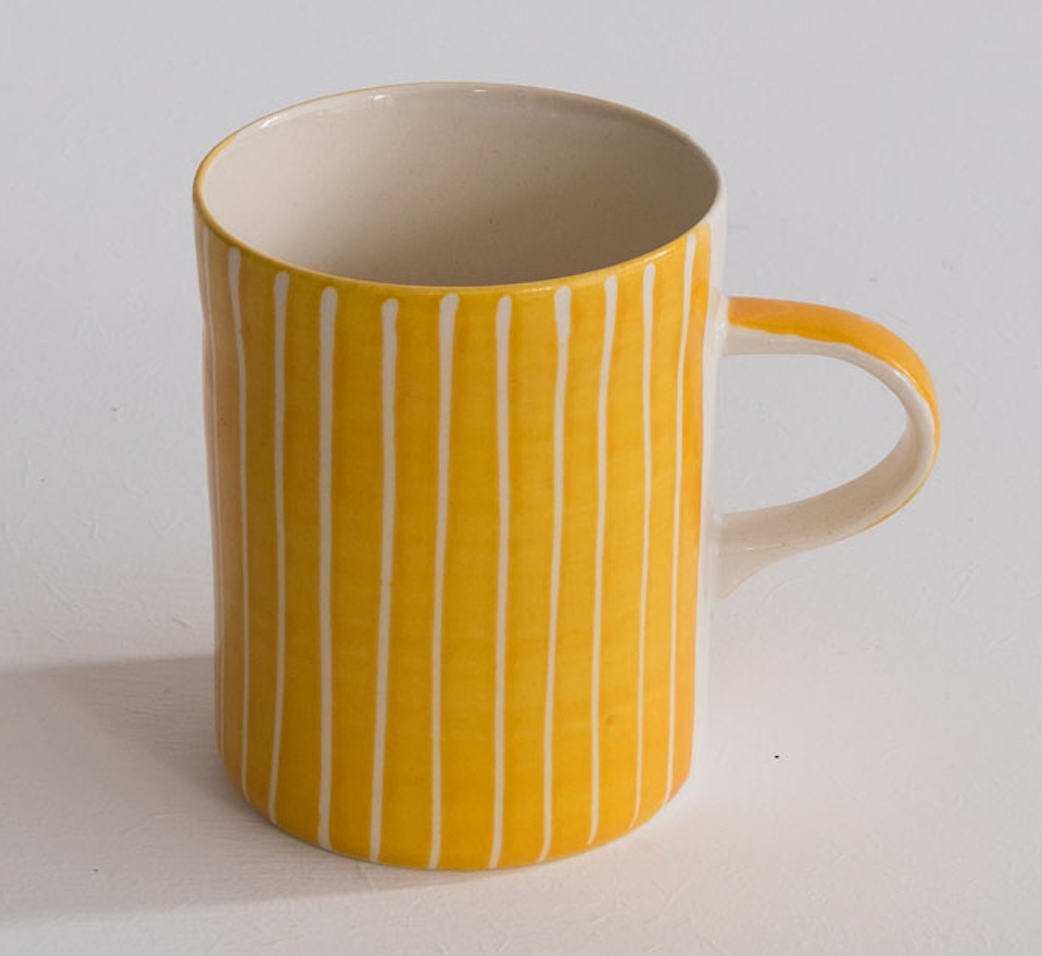 Musango - Wholesale Coffee Mug - Contemporary Handmade Coffee Mugs Sgraffito Stripe8