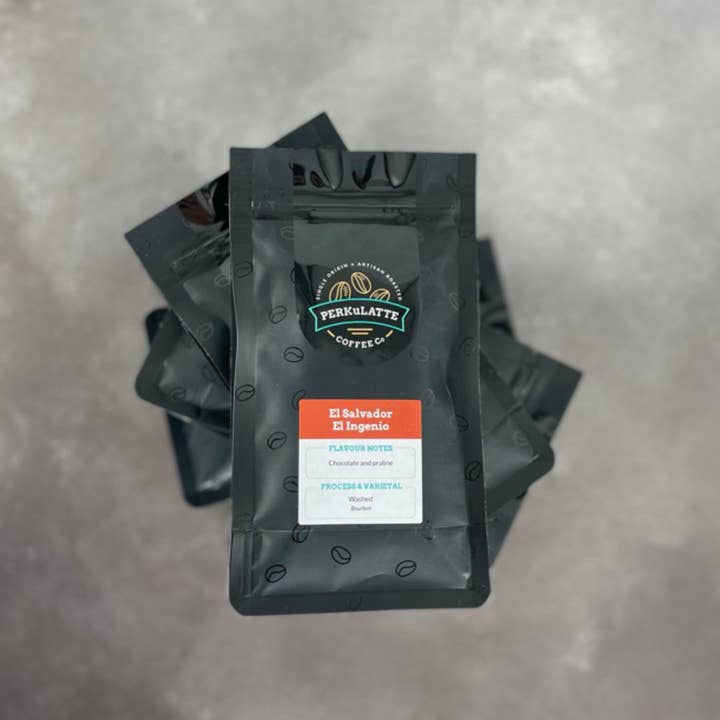 Single sample bags of coffee for wholesale by Perkulatte
