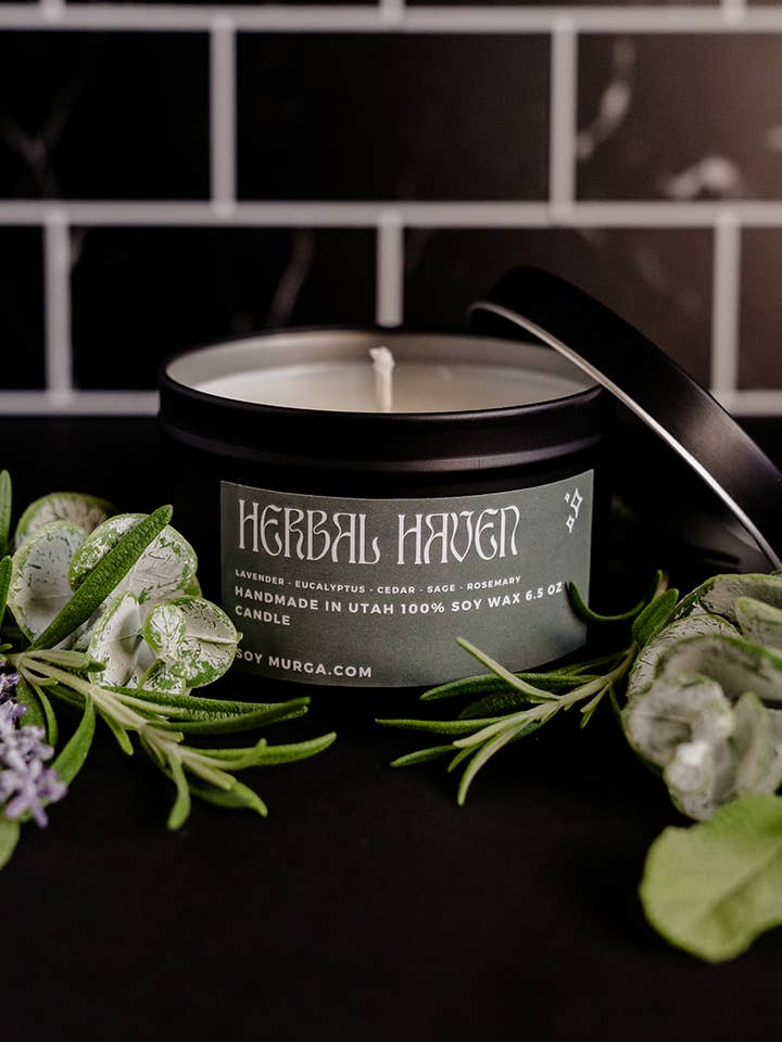 Herbal Haven - Vela de Soja 6,5oz por atacado de Soy Murga