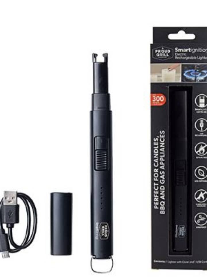 Briquet électrique Smartignition Candle & Home, noir mat pour la vente par Proud Grill