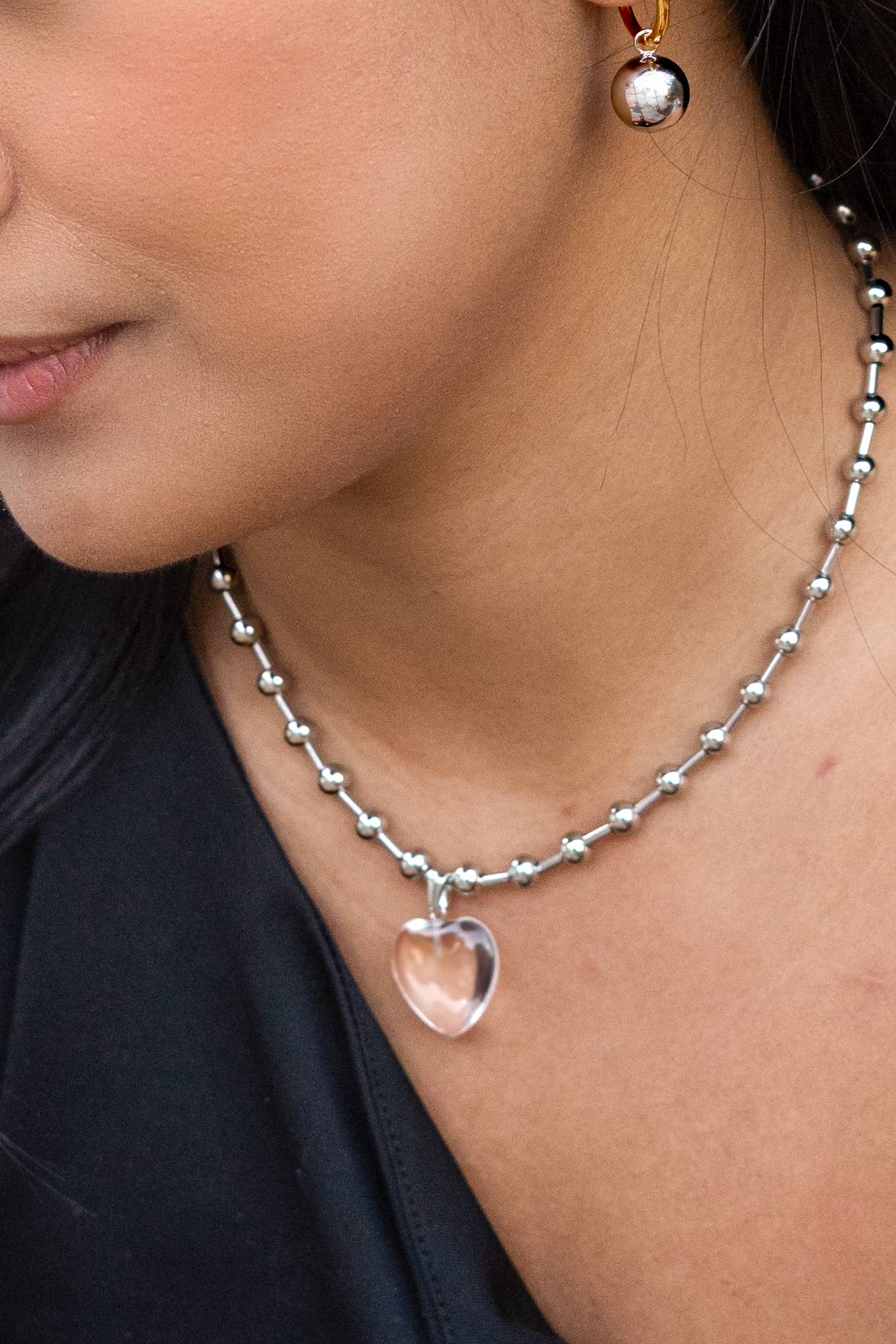 Peter and June - Wholesale Pendant/Charm Necklace - Die Heart Necklace - Stainless Steel