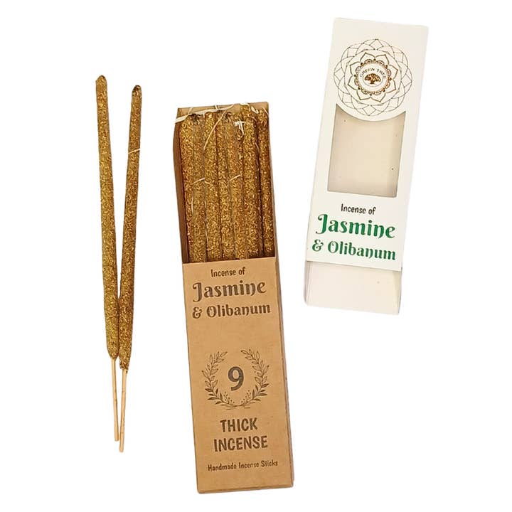 Green Tree - Wholesale Incense - Green Tree Jasmine & Olibanum Botanical Thick Incense Sticks2