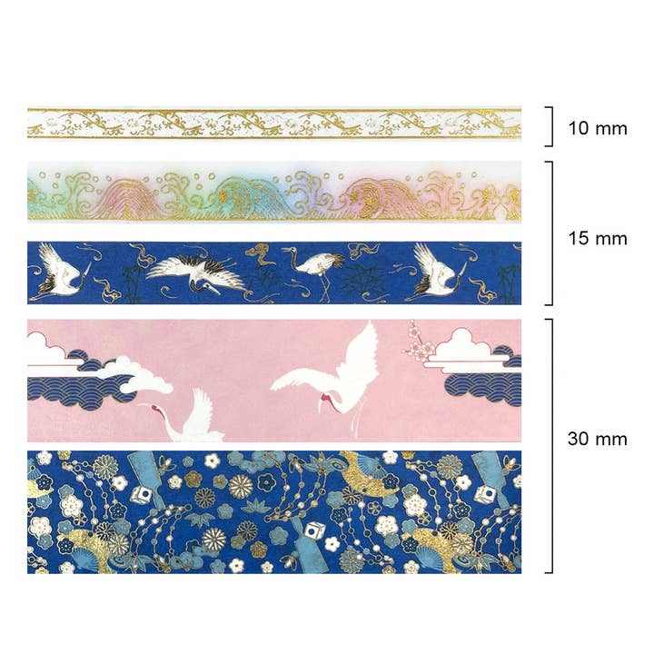 Wrapables.com - Wholesale Washi Tape - Wrapables Decorative Gold Foil Washi Tape and Sticker Set54