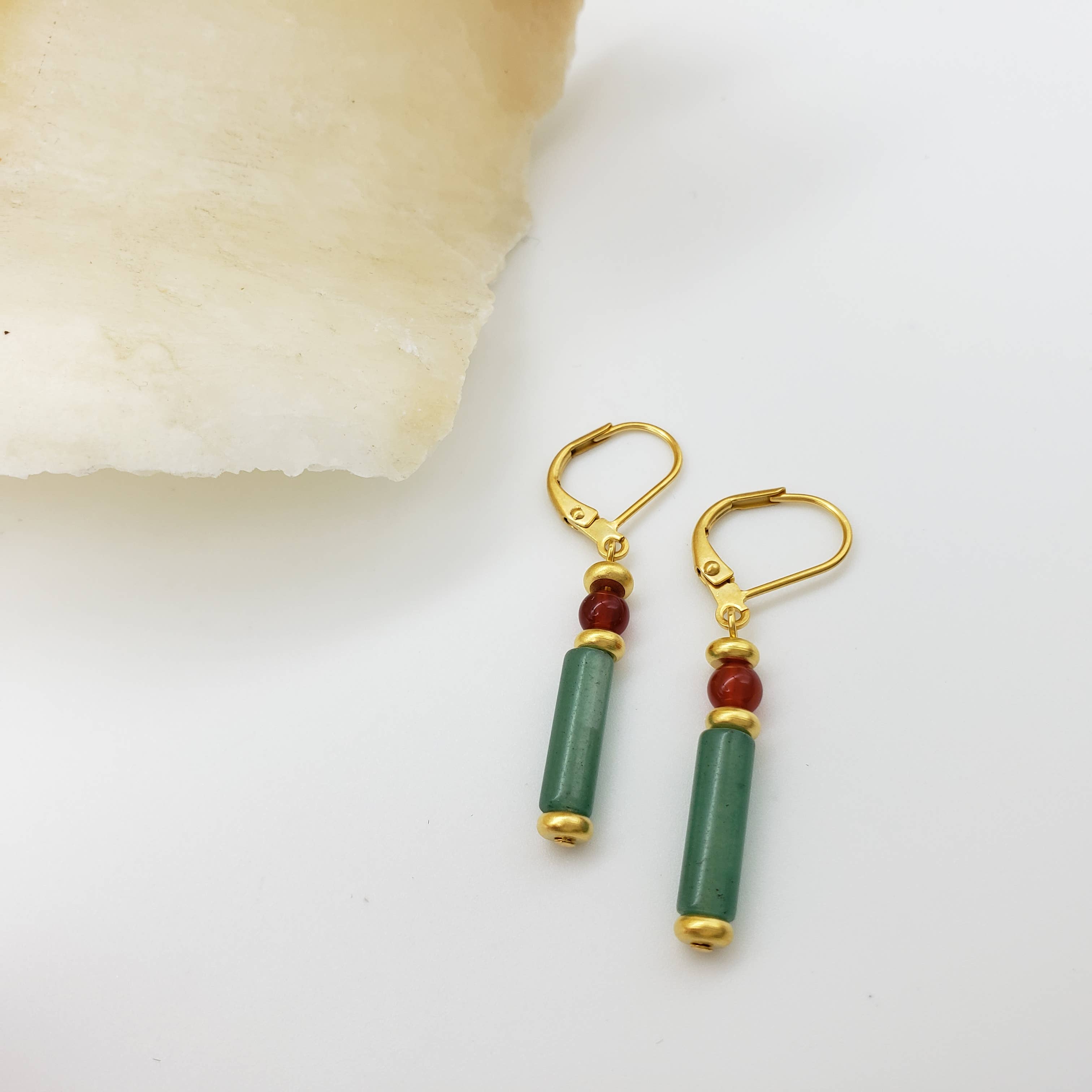 Discoveries, Inc. - Wholesale Dangle Earrings - Cleopatra Aventurine Earrings - Egyptian Inspired4