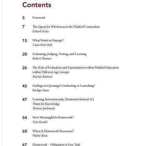 Waldorf Publications - Wholesale Education - Evaluation, Homework and Teacher Support1