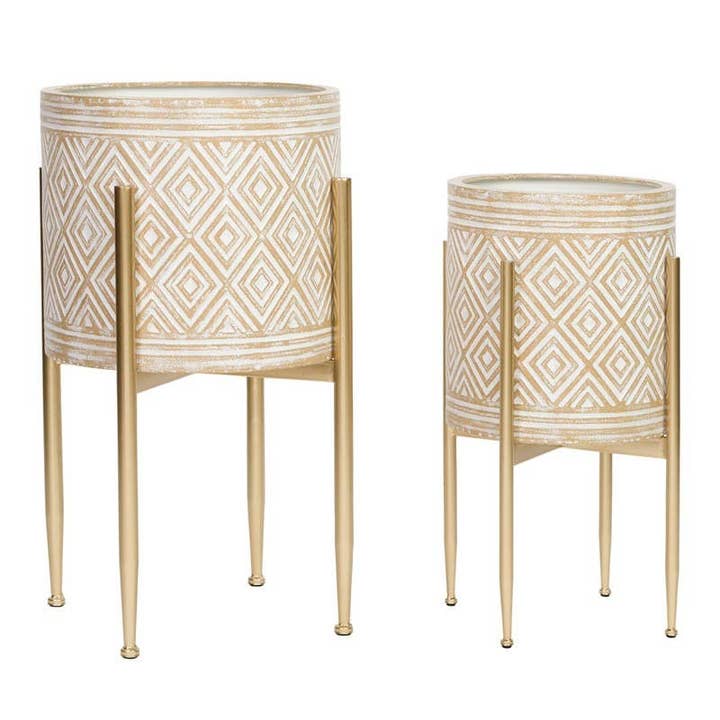 Aspire Home Accents - Wholesale Plant Pot - Eisley Modern Planters (Set of 2)