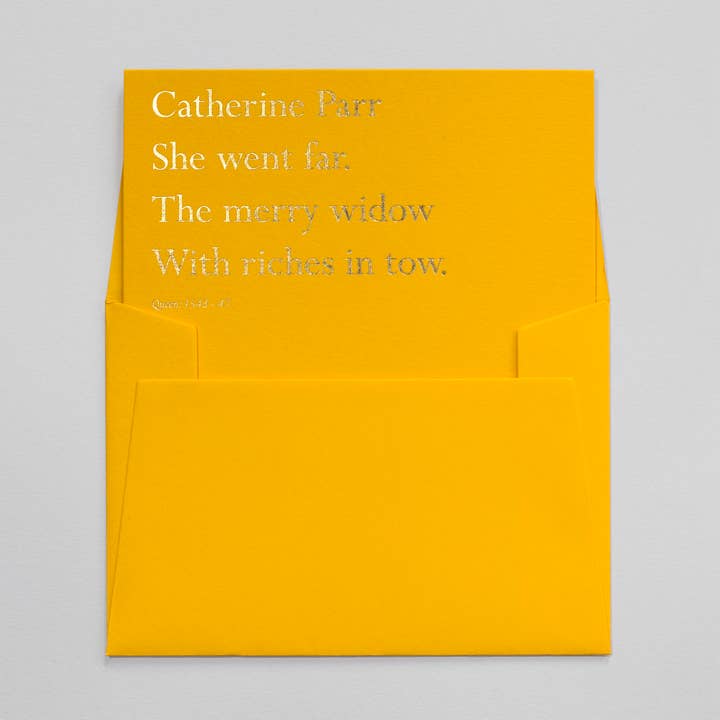 Catherine Parr Clerihew voor wholesale door Jot Paper Co.