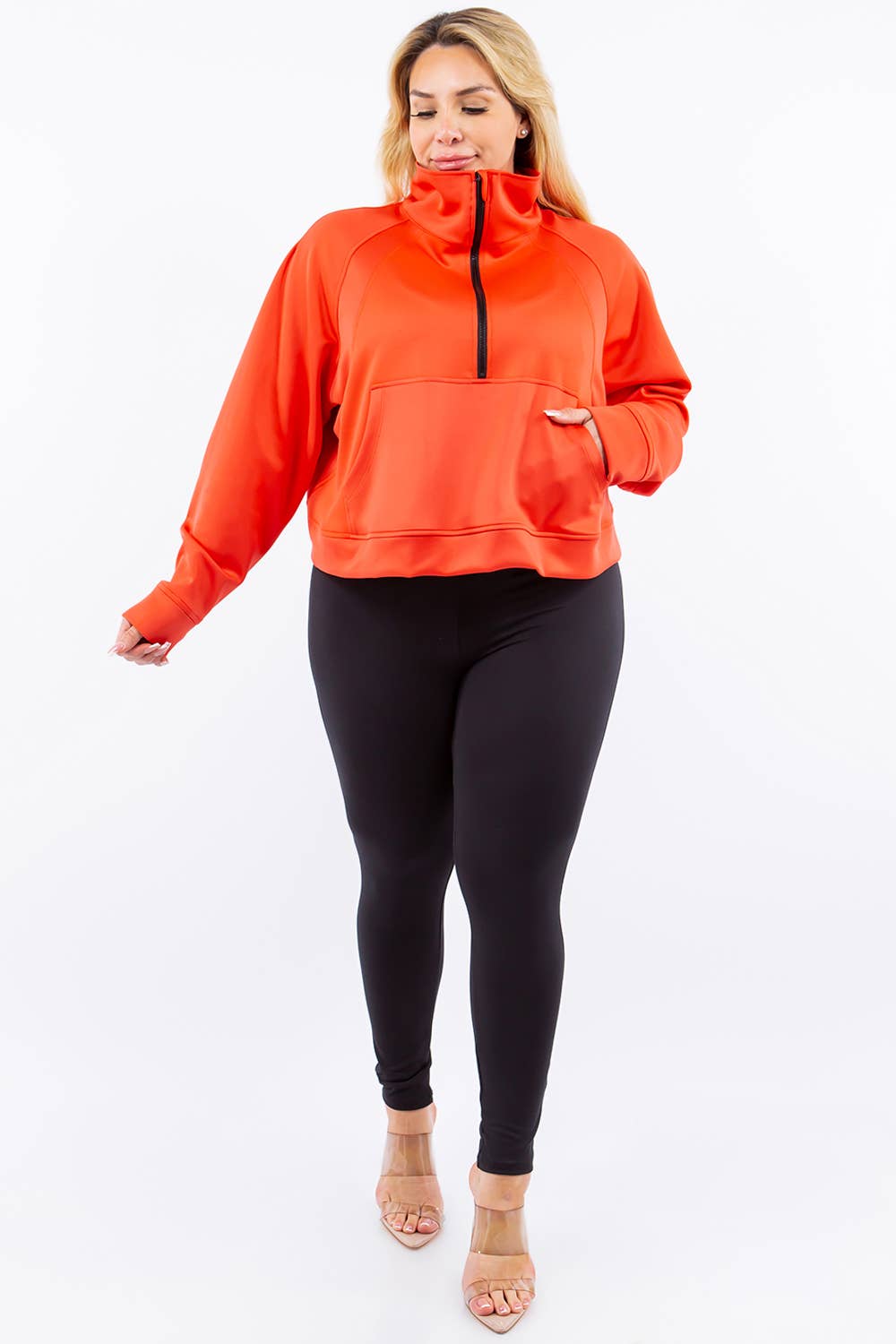 Eldridge Fashion – Großhandel Sweatshirt – Damen – SCUBA LULU TRICHTERHALS3