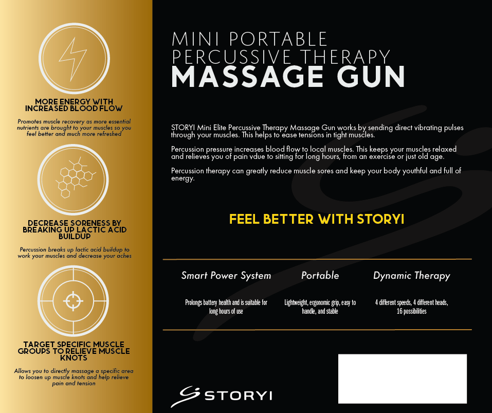 STORYI - Wholesale Body Massager - Percussive Therapy Massage Gun17