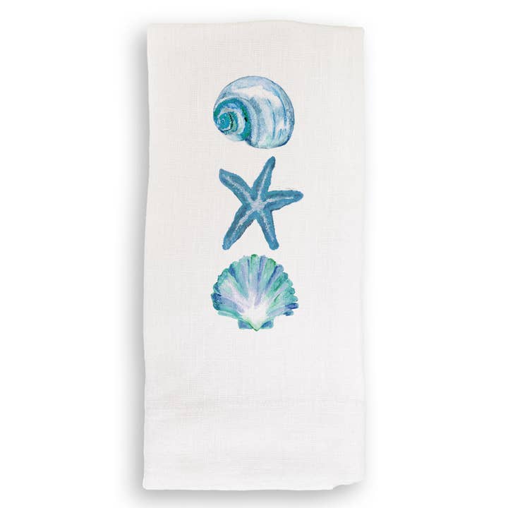 French Graffiti - Wholesale Tea Towel - Three Shells