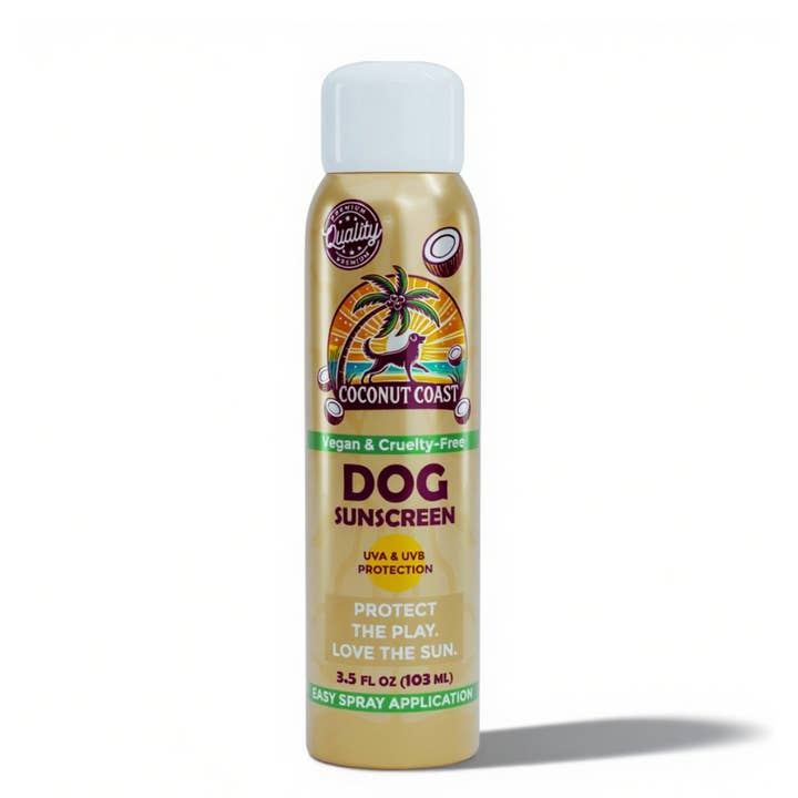 Coconut Coast Dog Sunscreen Spray – 3.5 oz (Case of 12) for wholesale by Coconut Coast