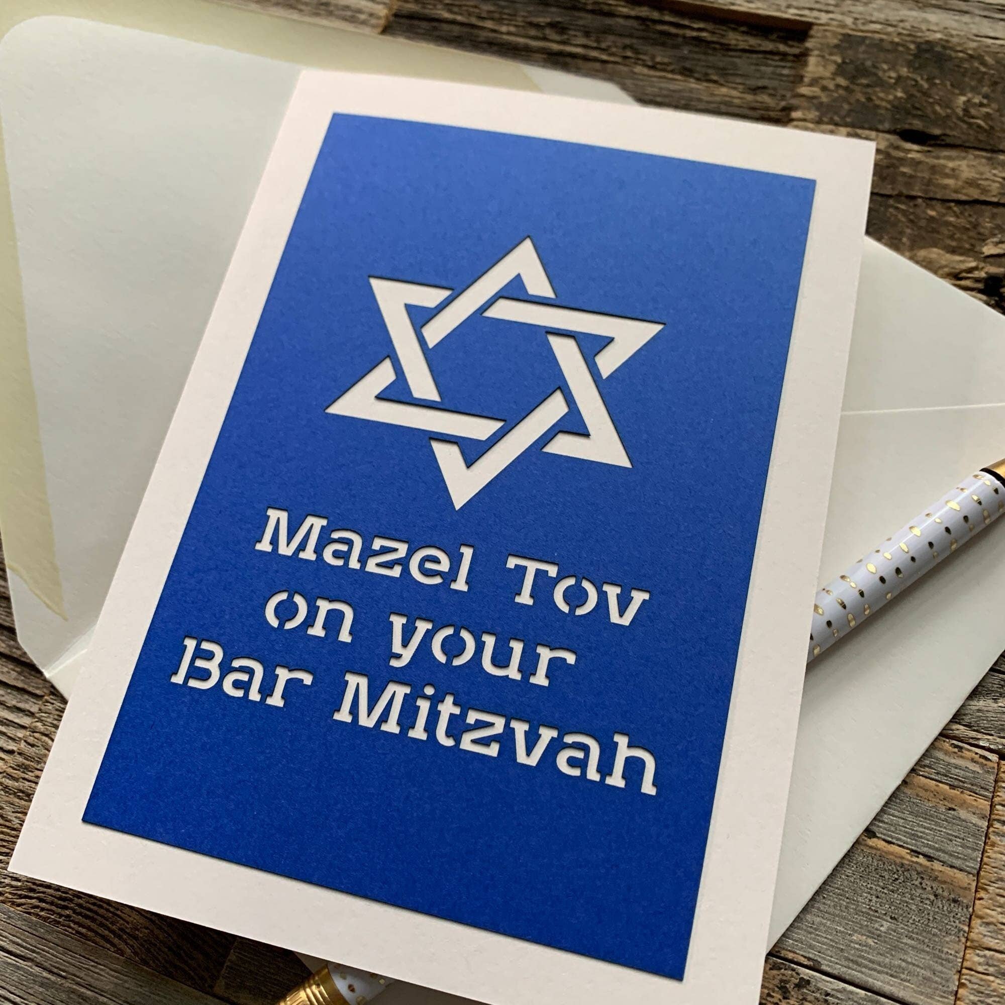 Louise Lauret - Wholesale Everyday Greeting Card - Mazel Tov on Your Bar Mitzvah, Bar Mitzvah Card2