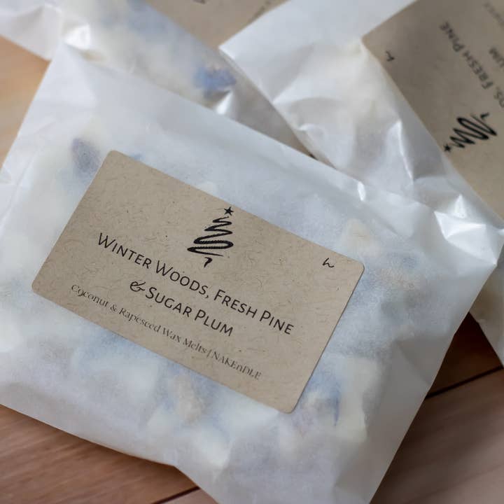 NAKEnDLE - Wholesale Wax Melt - Winter Woods hand poured luxury Christmas Wax Melts