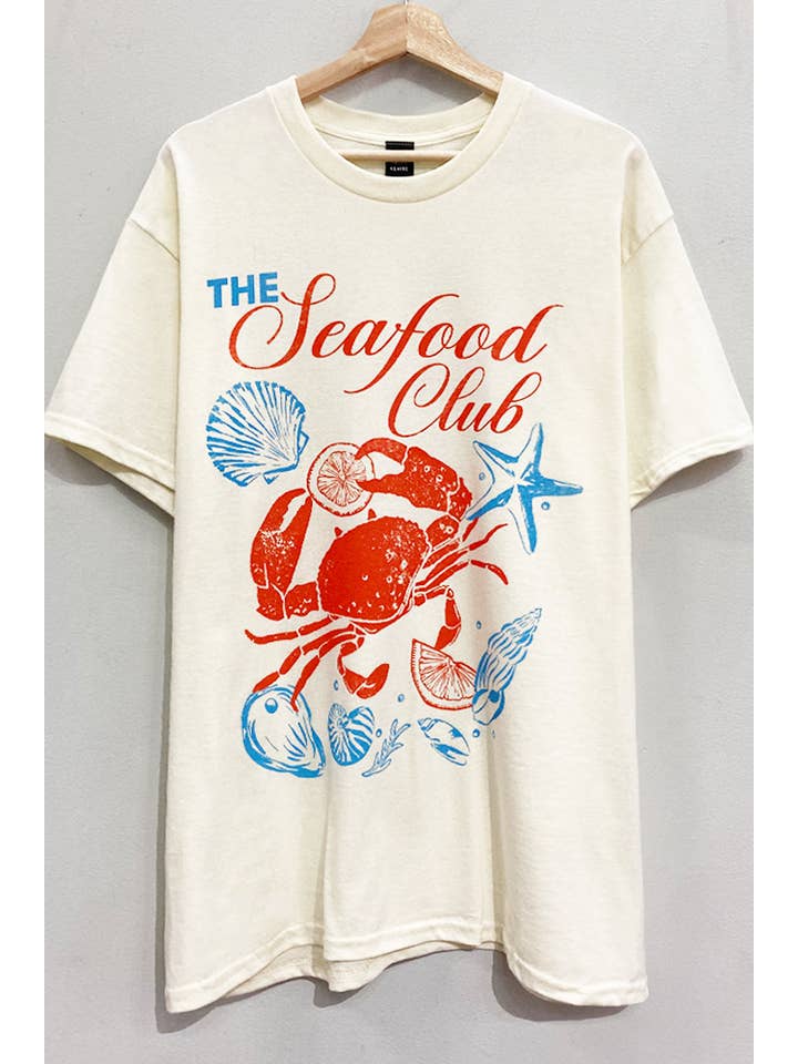 BUTTER Seafood Club Graphic Tee for wholesale on Faire
