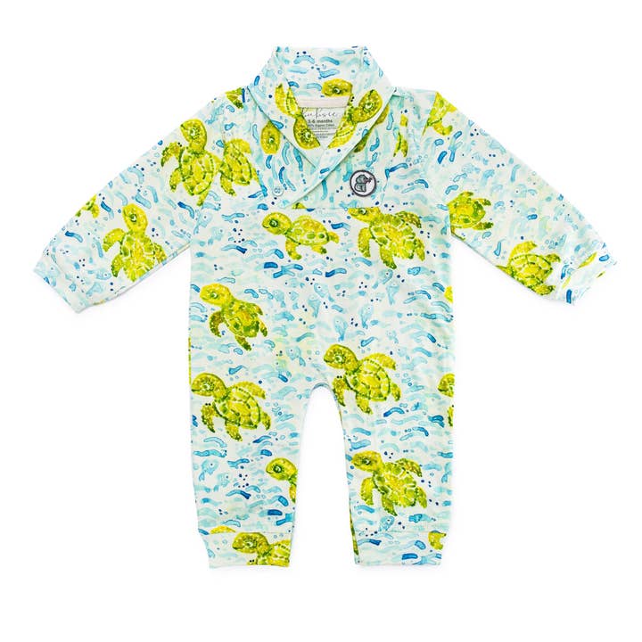 Bubsie - Wholesale Jumpsuit - Baby - Sebastian the Sea Turtle Baby One-Piece0
