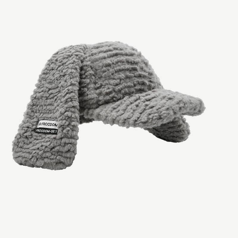 Dipped Shop - Wholesale Baseball Cap - Women's - Cute Plush Long Ears Bunny Baseball Cap DP25G7265