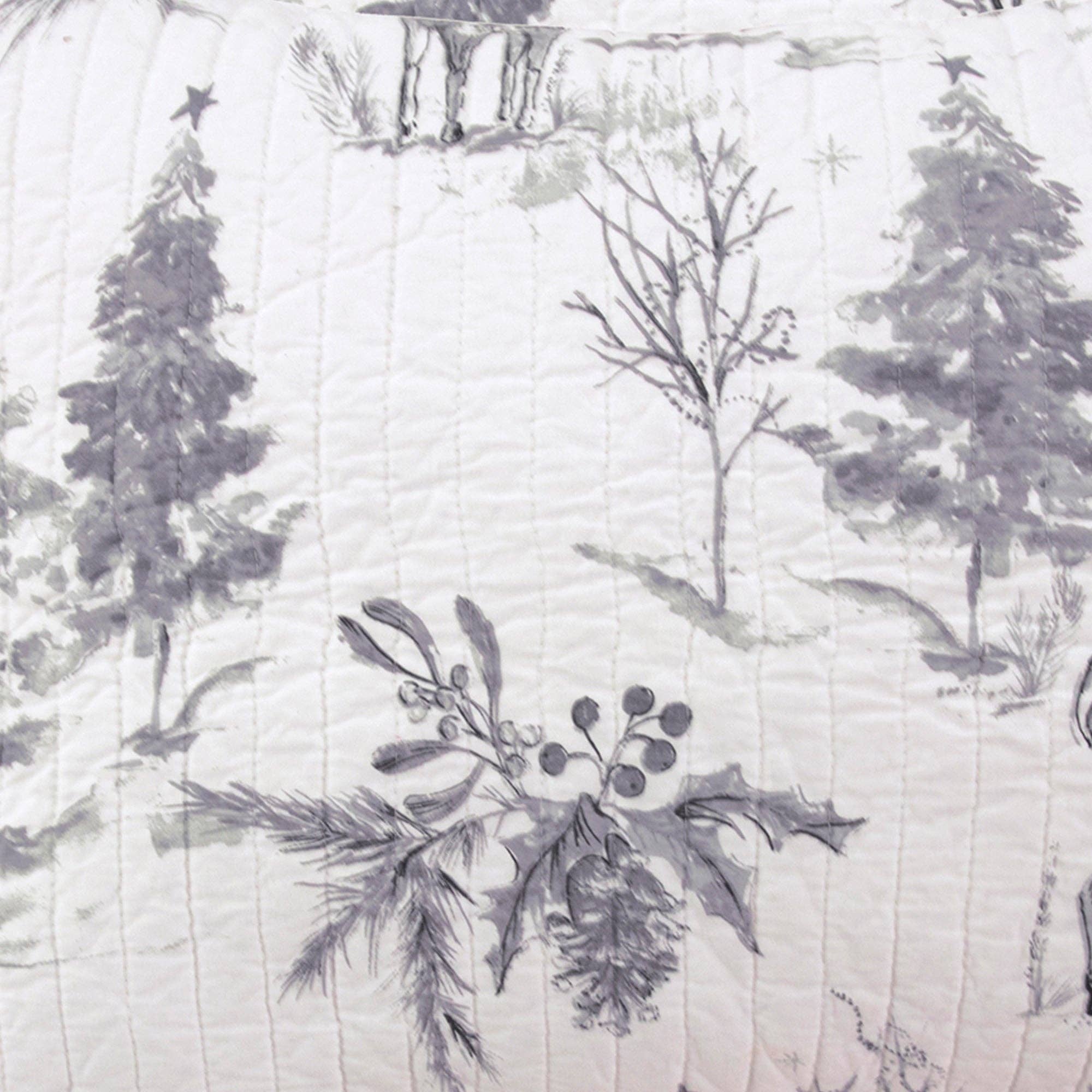 Levtex Home – Engroshandel Hovedpudebetræk – Slædeklokker Grå Pudebetræk3