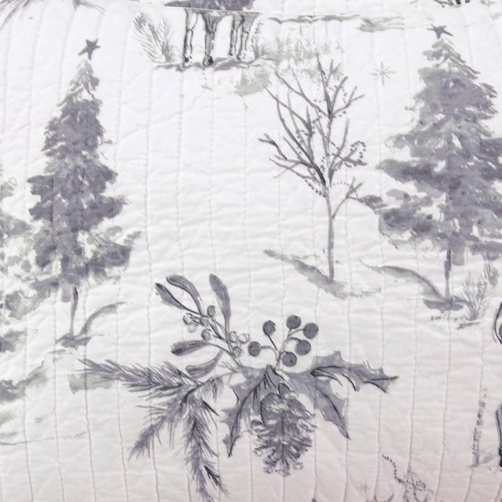 Levtex Home – Engroshandel Hovedpudebetræk – Slædeklokker Grå Pudebetræk3