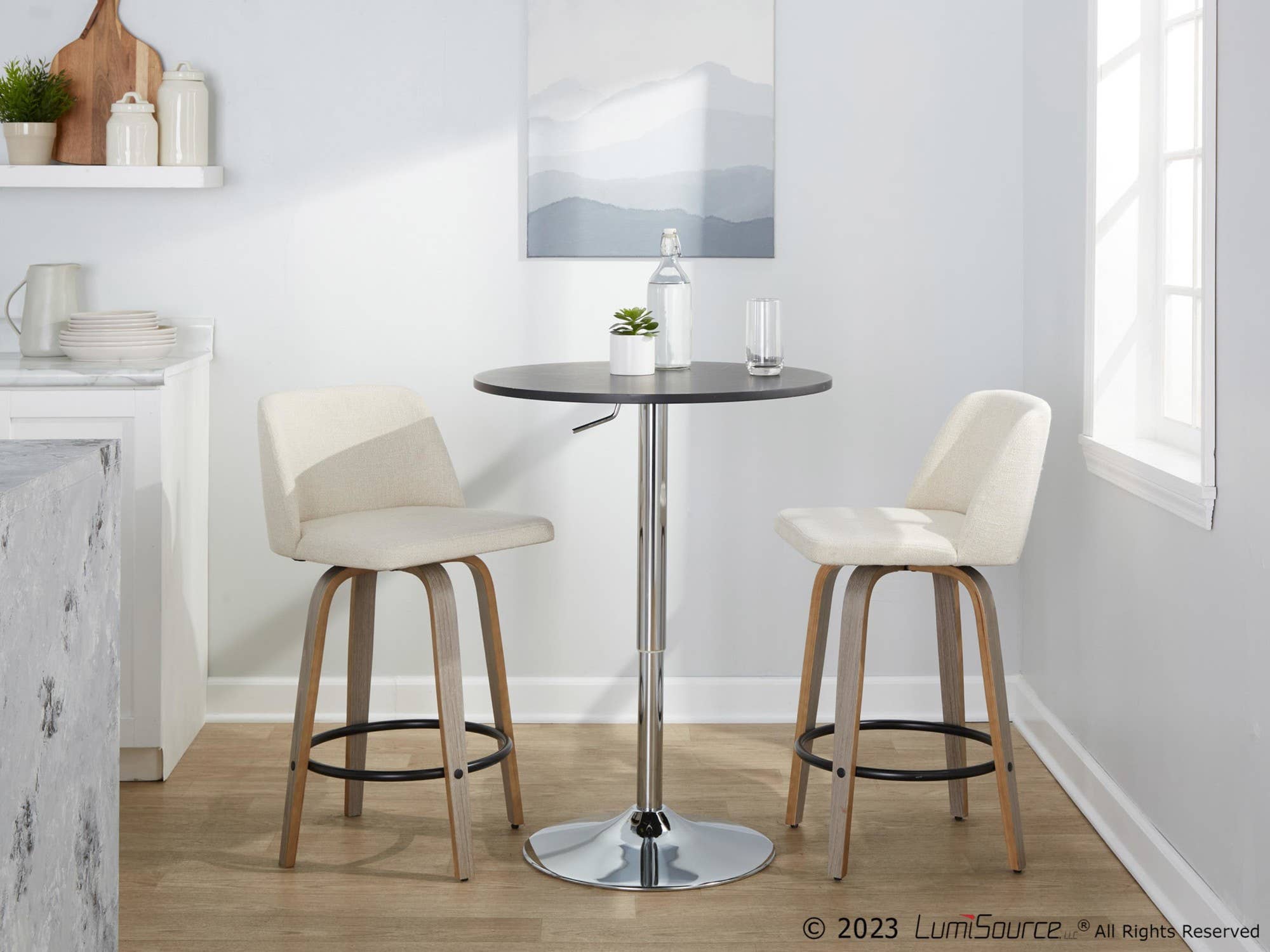 LumiSource and Grandview Gallery - Wholesale Stool - Toriano 26" Fixed Height Counter Stool Q - Set of 231