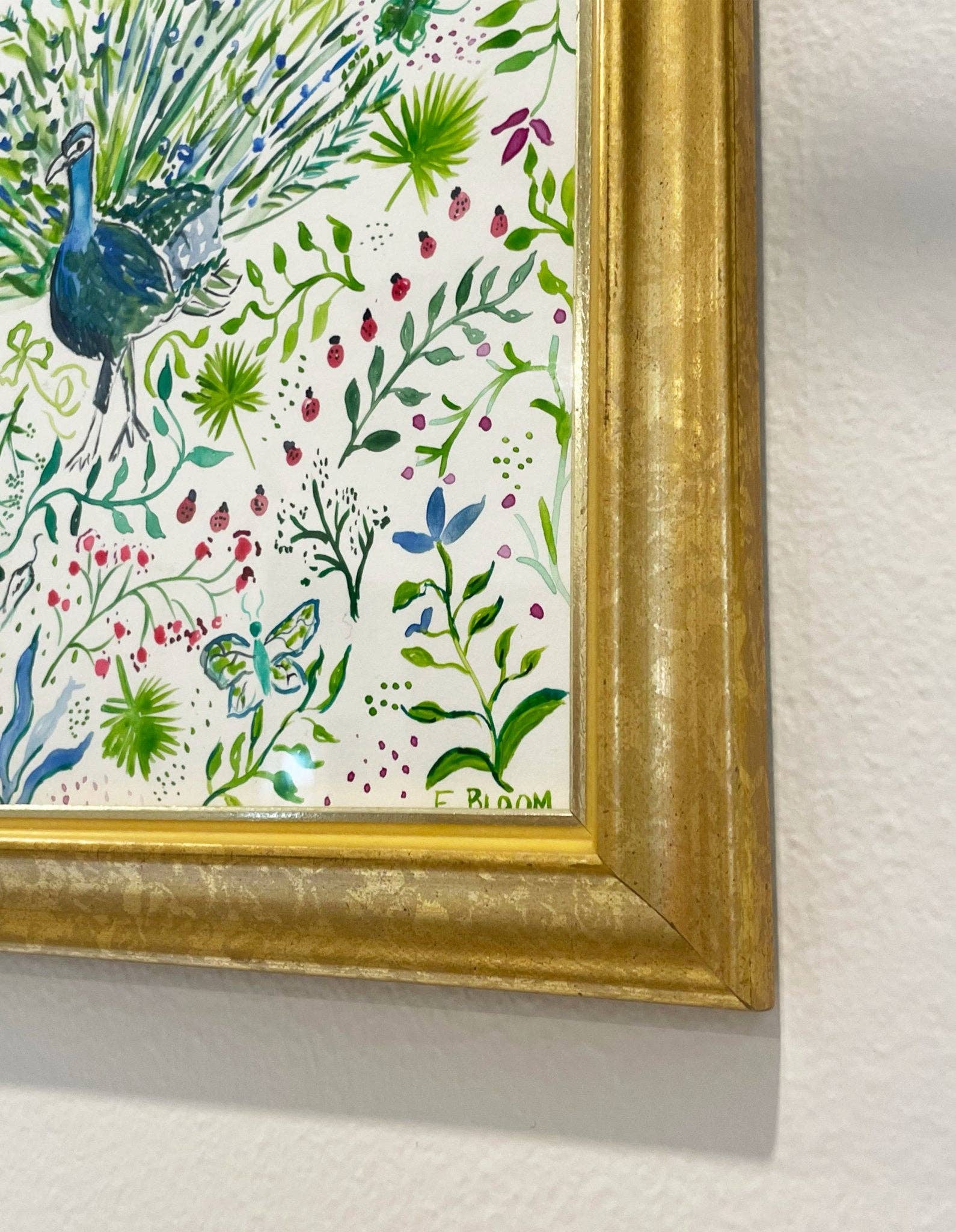 Studio Elizabeth Bloom - Wholesale Art Print - Peacock Collage Print2