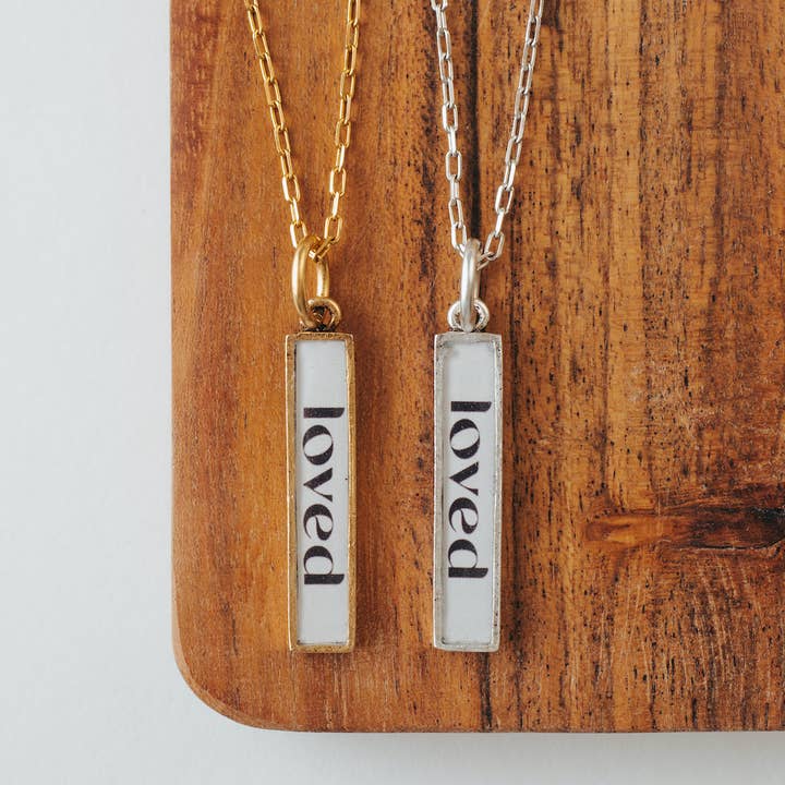 Bel Kai - Wholesale Pendant/Charm Necklace - B&W Personalized Name Framed Charm *Customizable