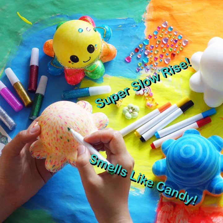 Busy Charlie LLC – Kit de artesanato DIY - Criança por atacado – Kit Squishy DIY - Little Octopus Squishy Maker1