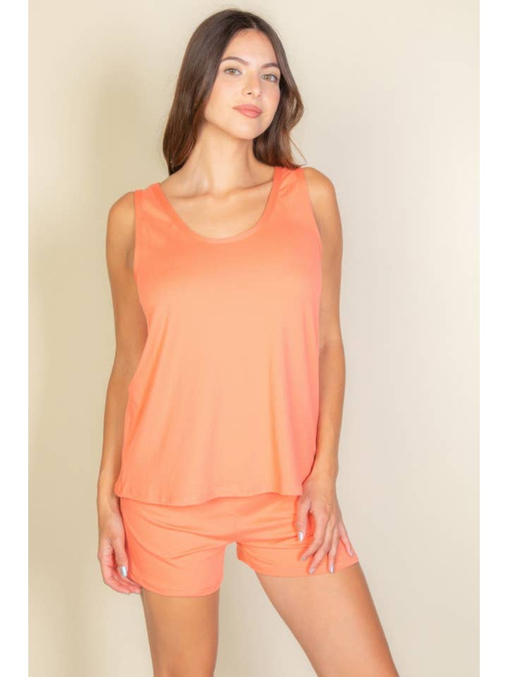 CC Wholesale Clothing - Wholesale Lounge Set - Women's - Comfy Tank Top & Shorts Set2