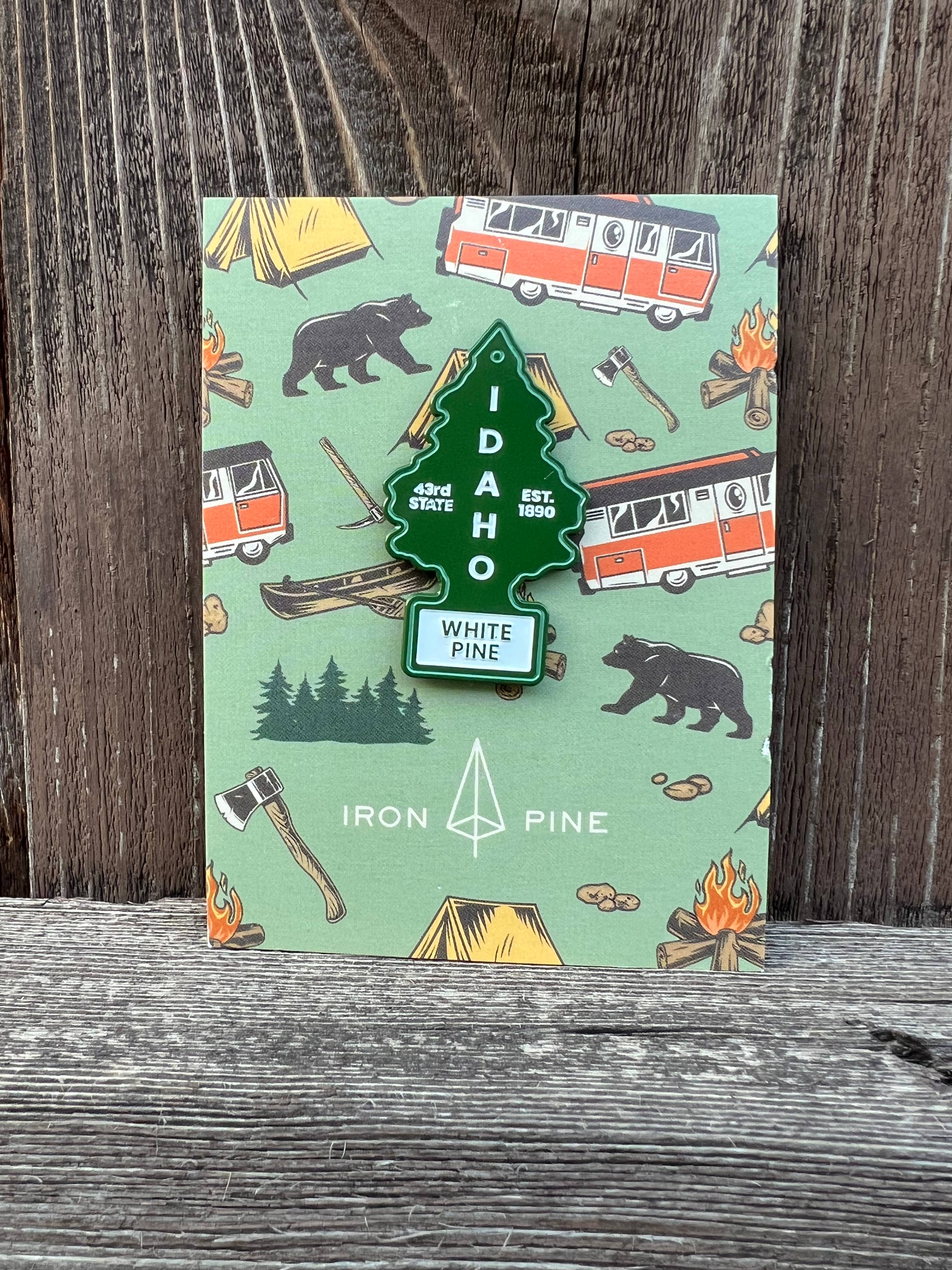 Iron Pine - Wholesale Lapel Pin/Button - Idaho White Pine Pin0