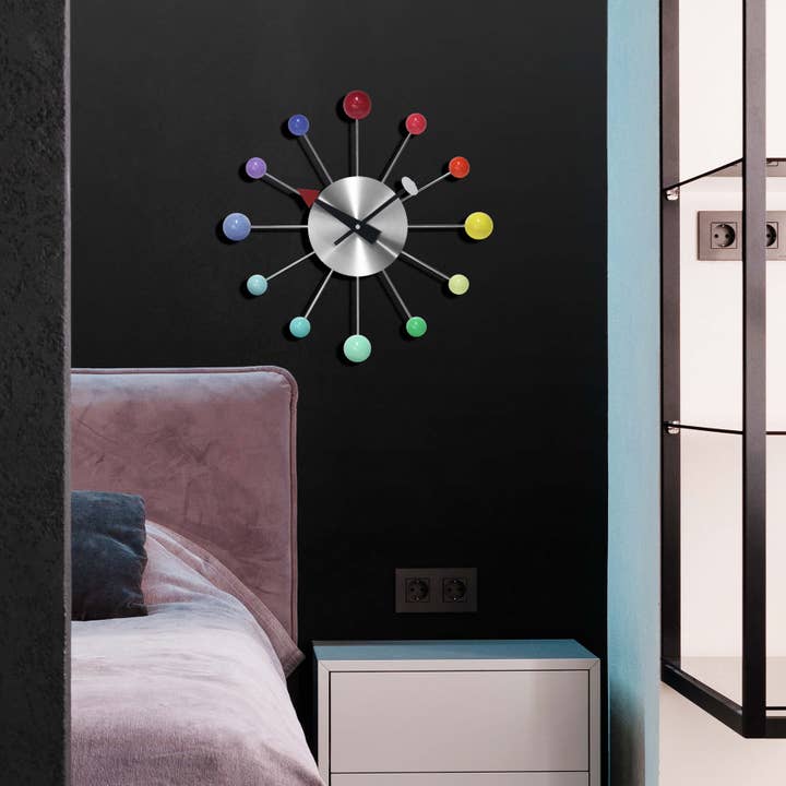 Infinity Instruments - Wholesale Wall Clock - Orb Spoke Rainbow Indoor Wall Clock 15 Inch1