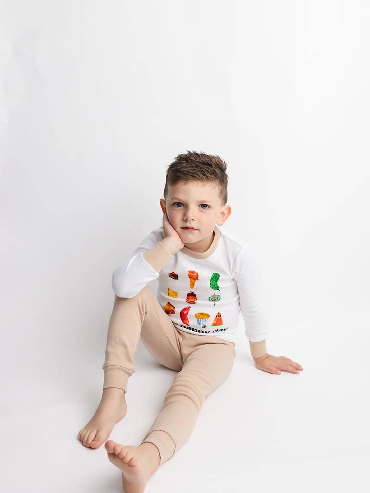 L'ovedbaby – wholesale Pyjamasset - Barn – Glad dag | Barnens ekologiska pyjamas-set4