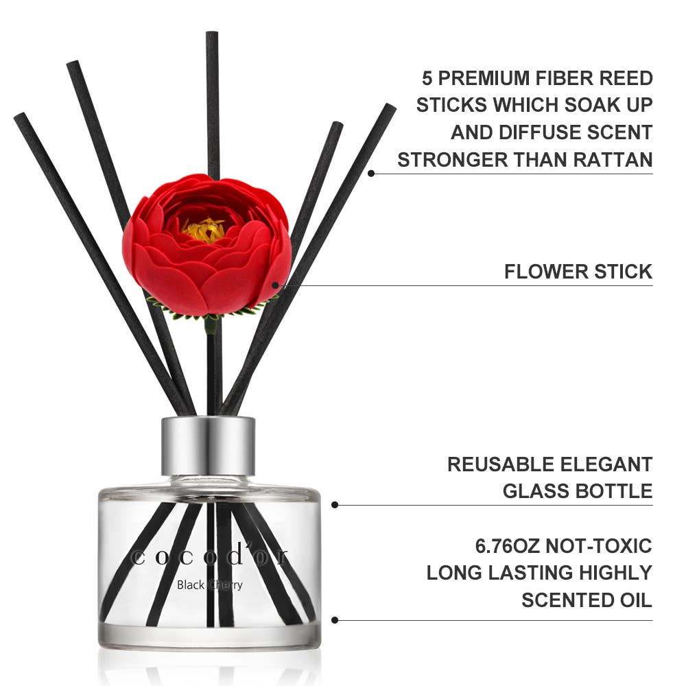 Cocodor Italy srl - Venta al por mayor Difusores de palitos - Difusor Cocodor Camelia 120ml(4.0oz) Fragancia de Cereza Negra5