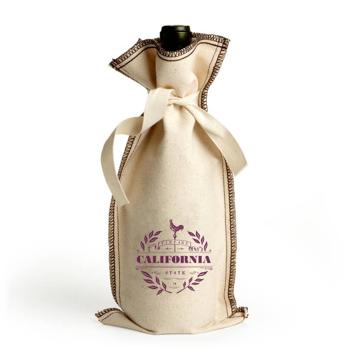 California Vintage Wine Gift Bag for wholesale by Mercantile 12