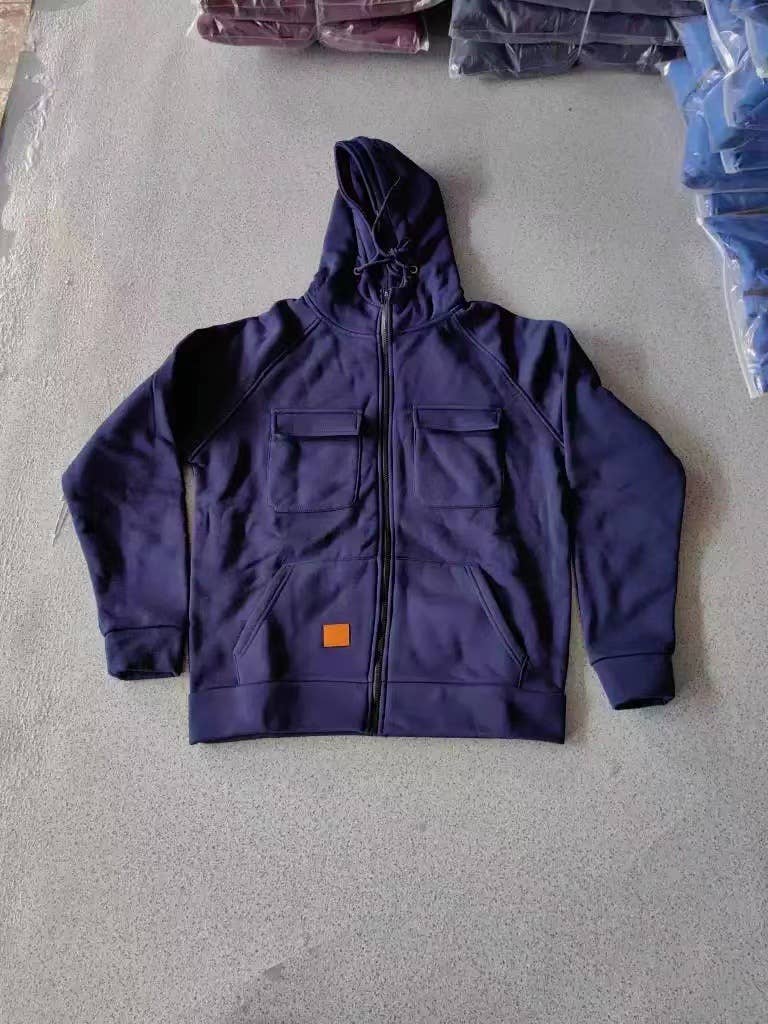 Tourtiwi - Venta al por mayor Sudadera con capucha - Hombre - Chaqueta Sudadera Casual para Hombre con Capucha y Color Sólido11