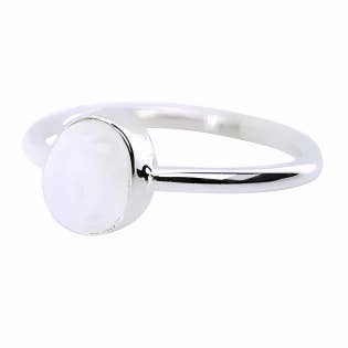 Amberman - Wholesale Single Stone/Solitaire Ring - Moonstone Sterling Silver Ring1