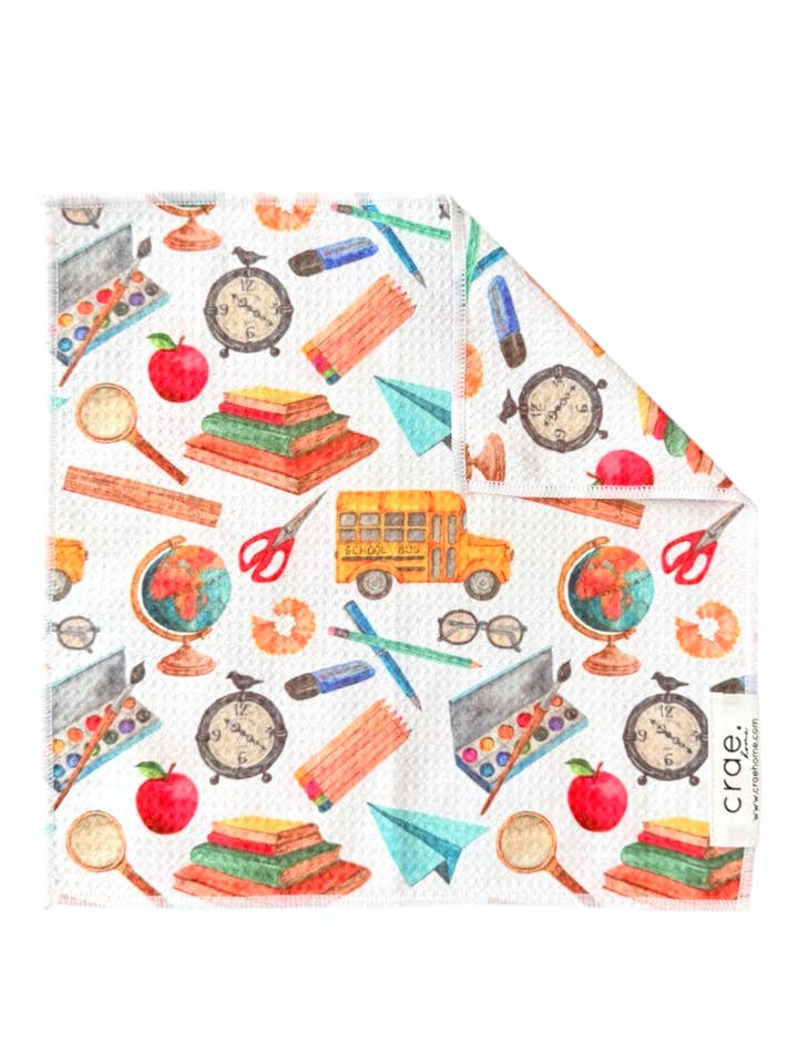 Skolan har börjat: Dubbelsidig tvättlapp för wholesale av Crae.Home