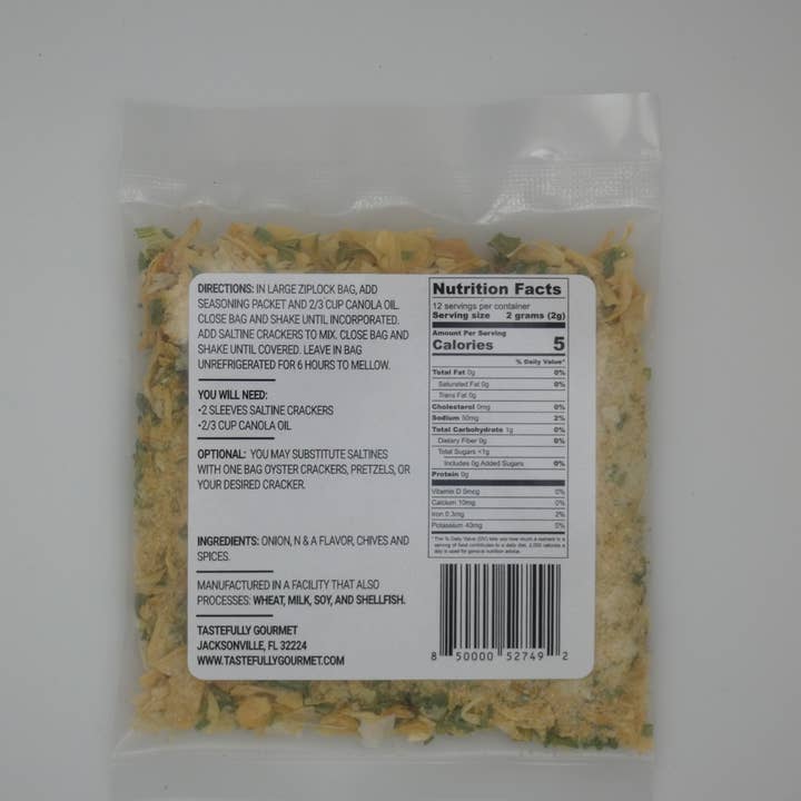 Tastefully Gourmet - Wholesale Dried Spice Mix - Maui Onion Cracker Seasoning Mix