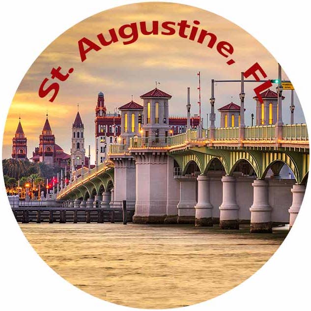 Glasmagnet St. Augustine, 50 mm für den Großhandel von Sea Creations