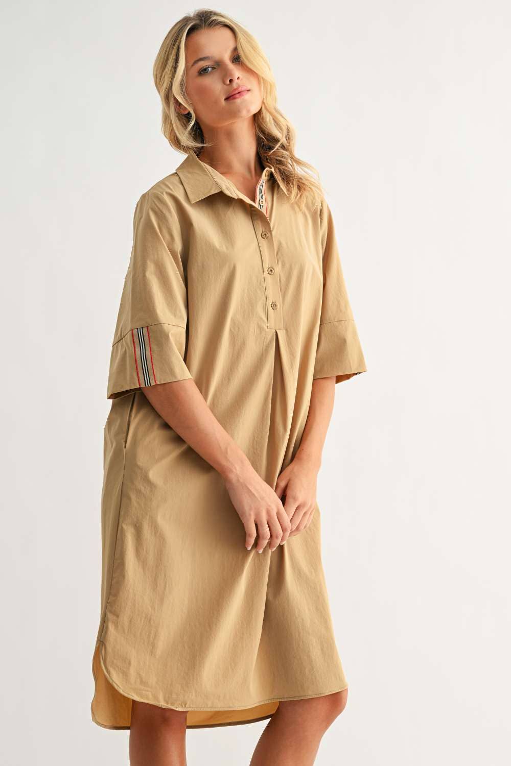 Joh Apparel - Wholesale Dress - Women's - Wendi Woven Tunic Dress53