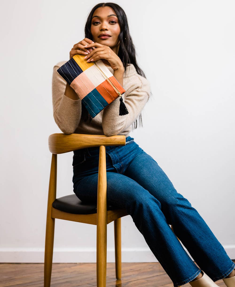 Anchal - Wholesale Clutch Bag - Women's - Checkered Pouch4