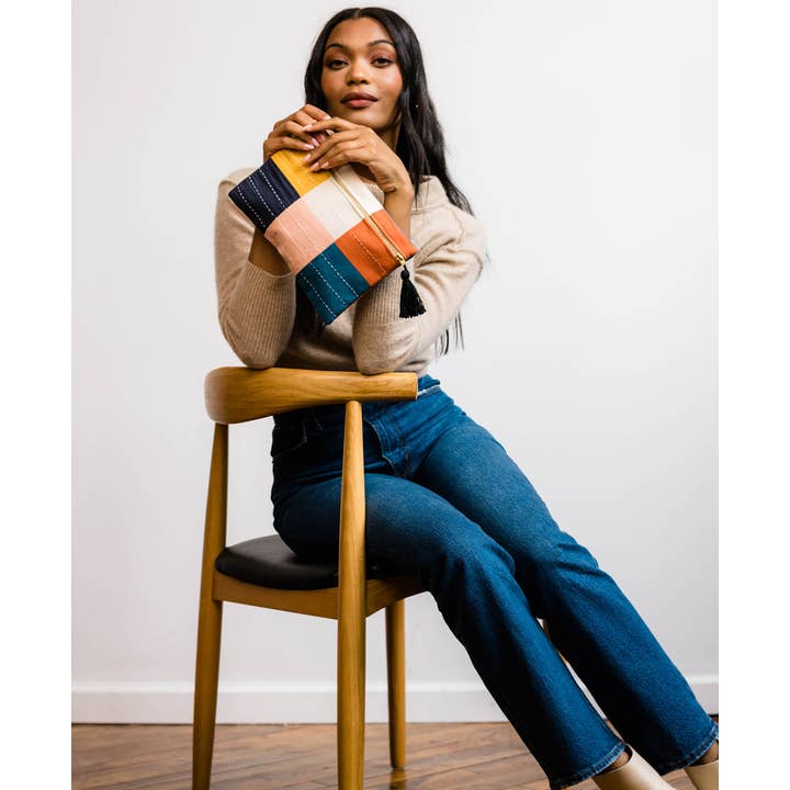 Anchal - Wholesale Clutch Bag - Women's - Checkered Pouch4