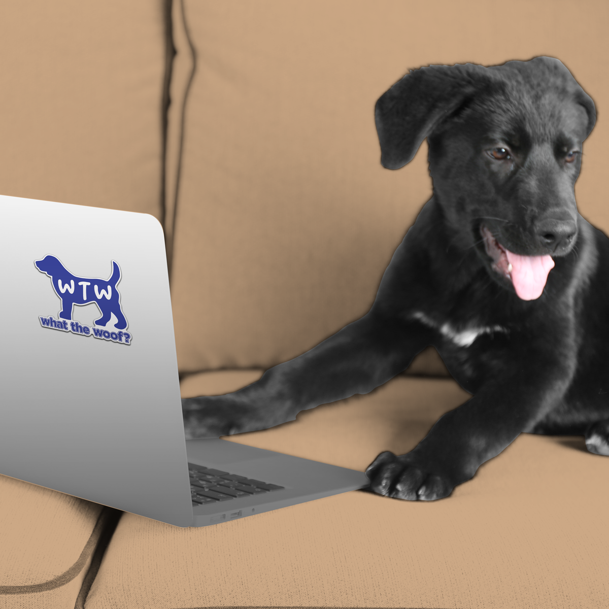 Dog Speak - Vente Autocollant - Autocollant 3" - WTW ? Qu'est-ce que le Woof1