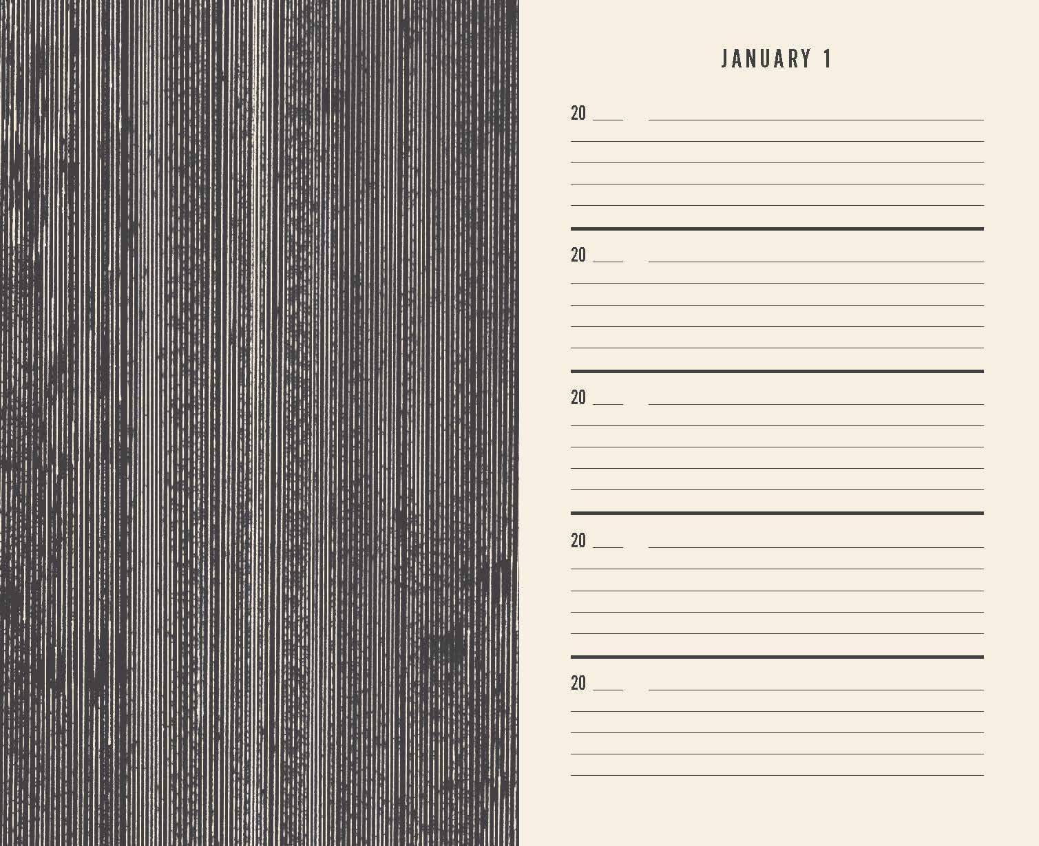 Chronicle Books - Wholesale Journal/Diary - Canvas One Line a Day3