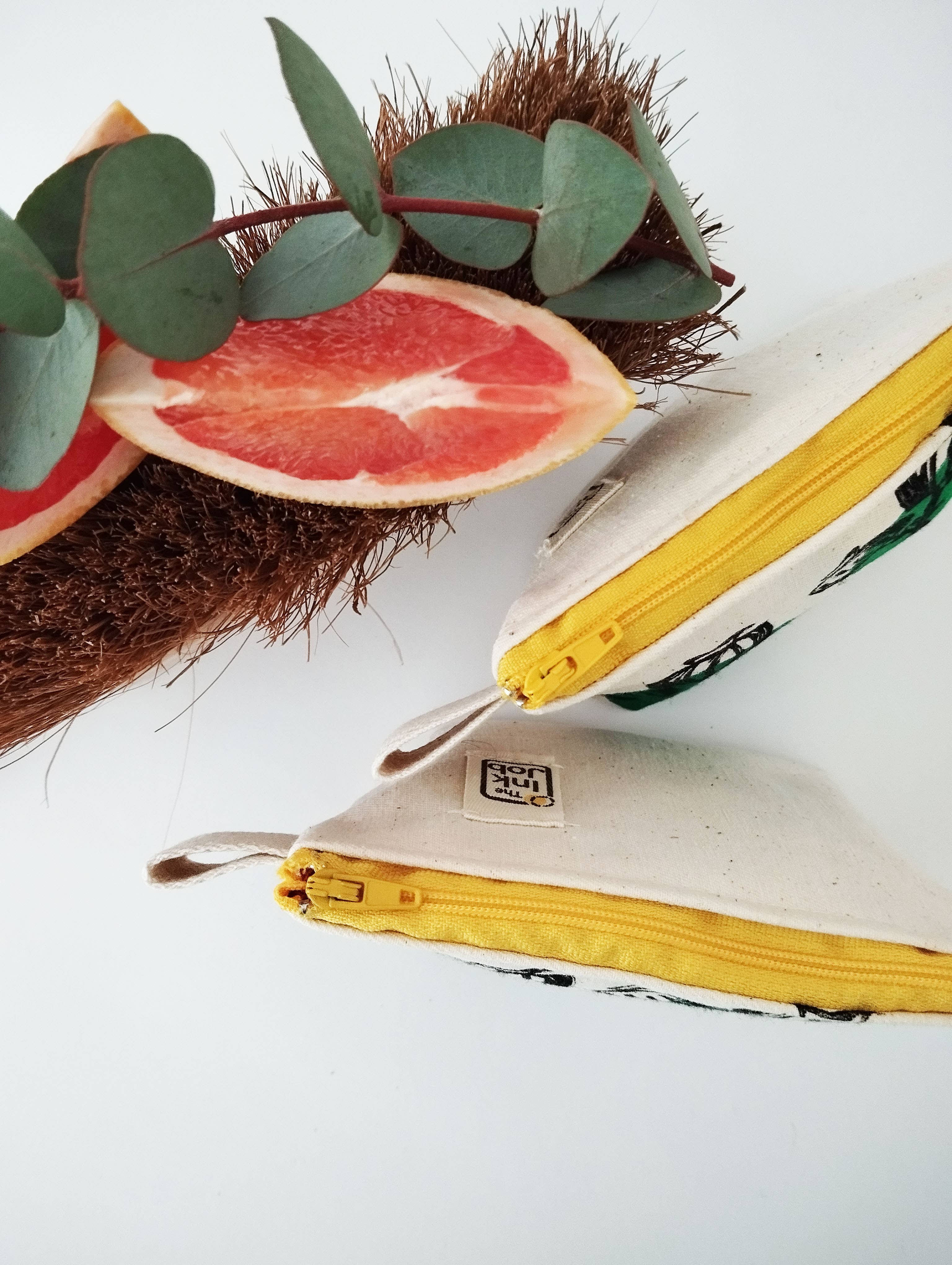 The Ink Job - Wholesale Pouch - Women's - Blockprinted Poppy Print Purse5